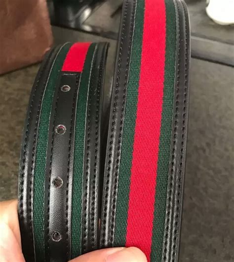 gucci belt gren and red|Gucci straps green and red.